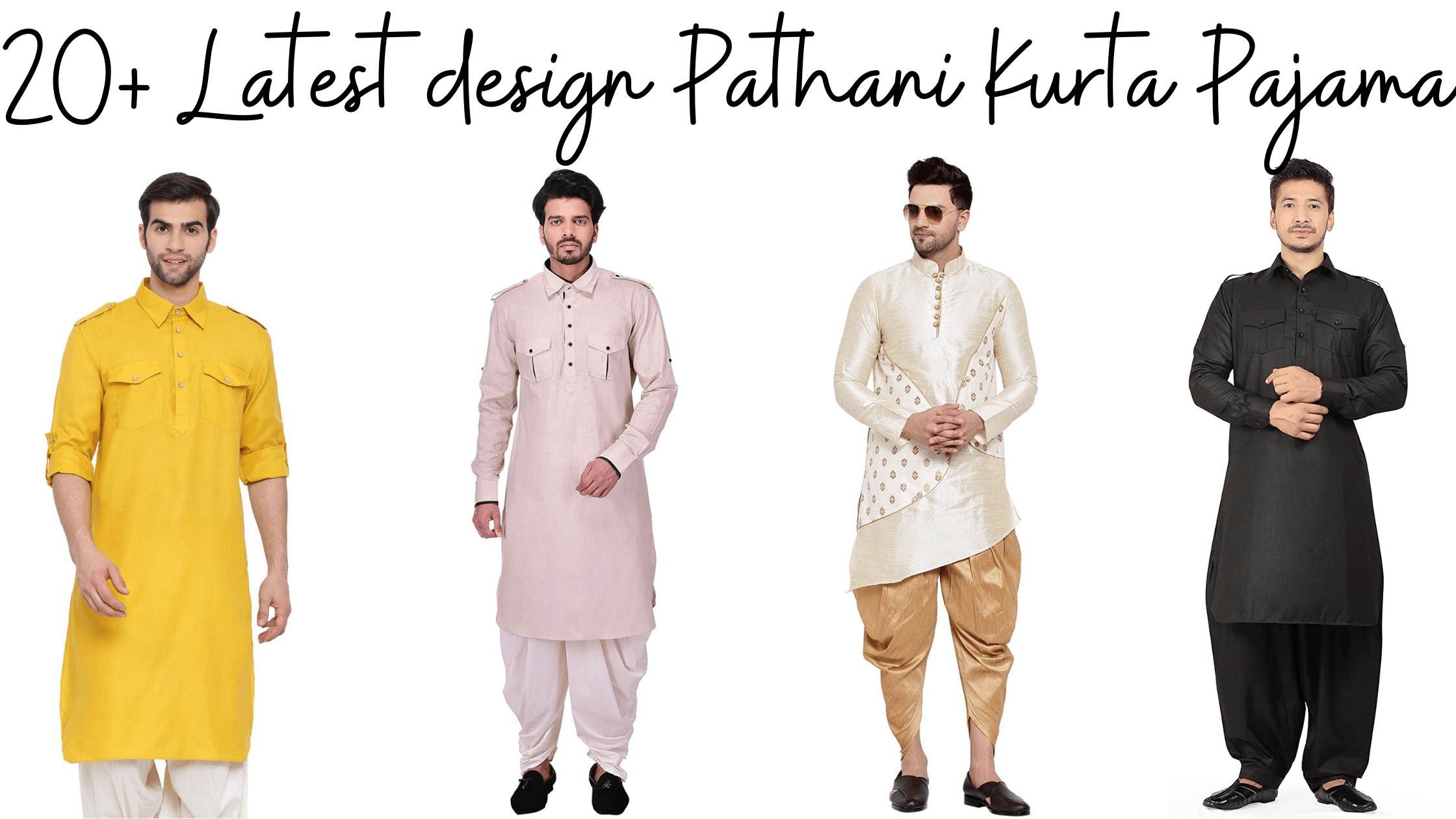 Kurta pajama design hot sale pathani