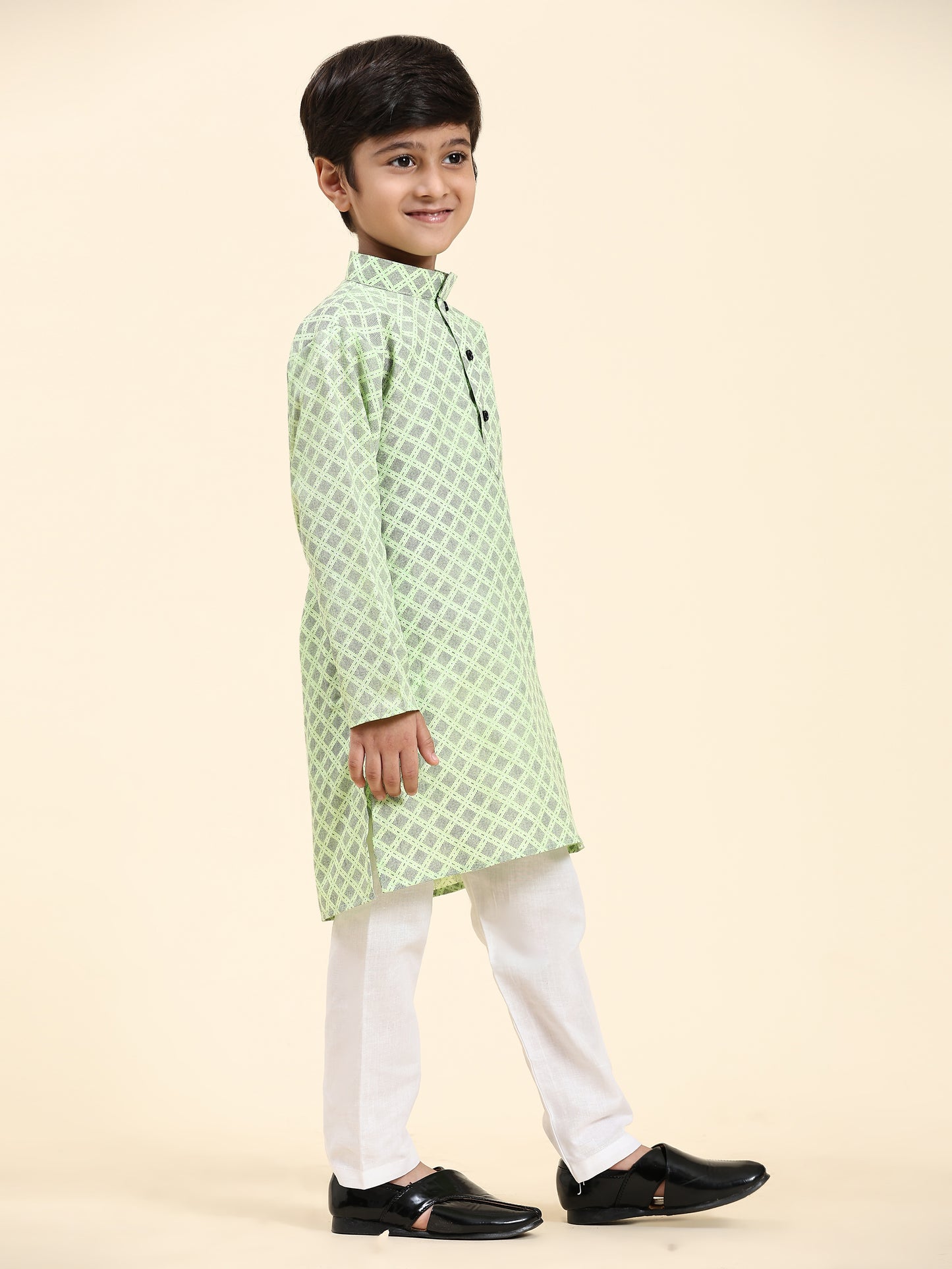 Pro-Ethic Style Developer Kids Kurta Pajama for Boys Pack of 1 (S-221) Green