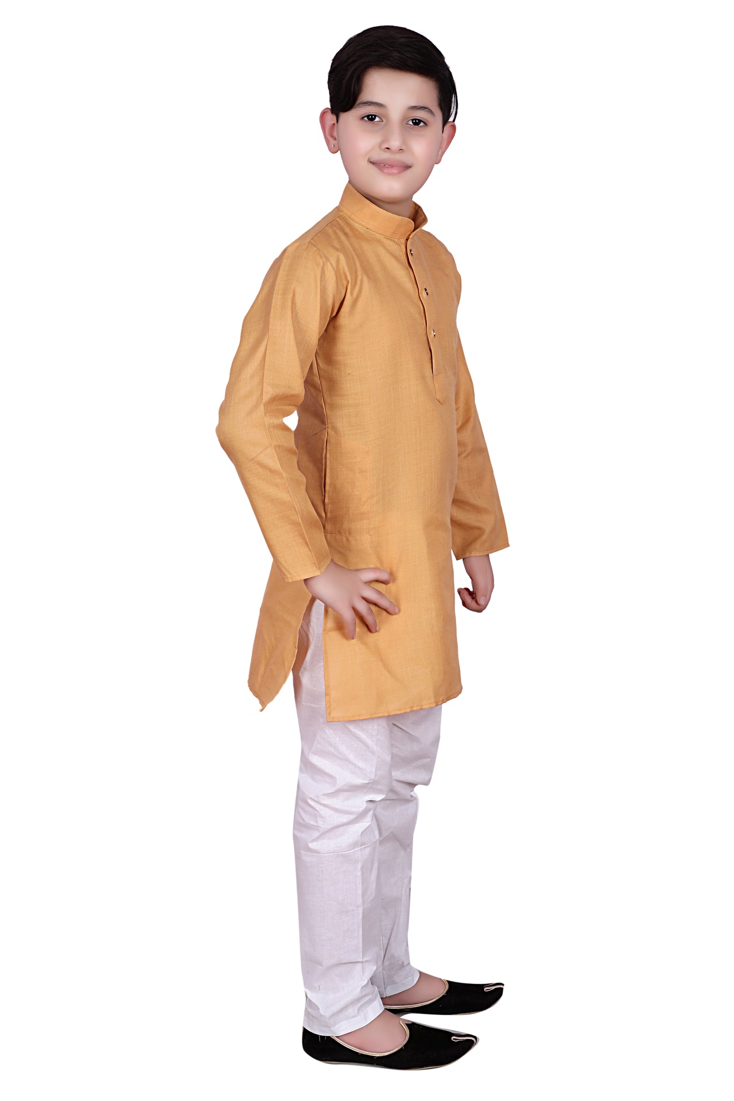 Pro Ethic Kurta Pajama For Boys - Kids Ethnic Wear - Cotton Beige #S-122