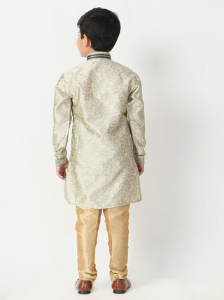 Pro Ethic Father Son Same Dress Kurta Pajama Set Matching Outfit | Silk | Fon B-115