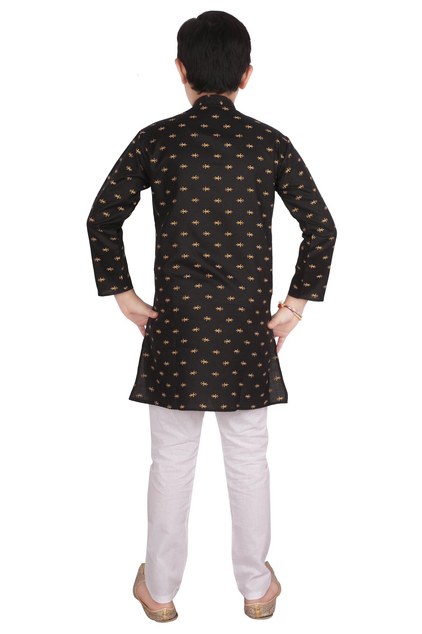 Pro Ethic Kids Kurta Pajama Set Cotton Black s-148