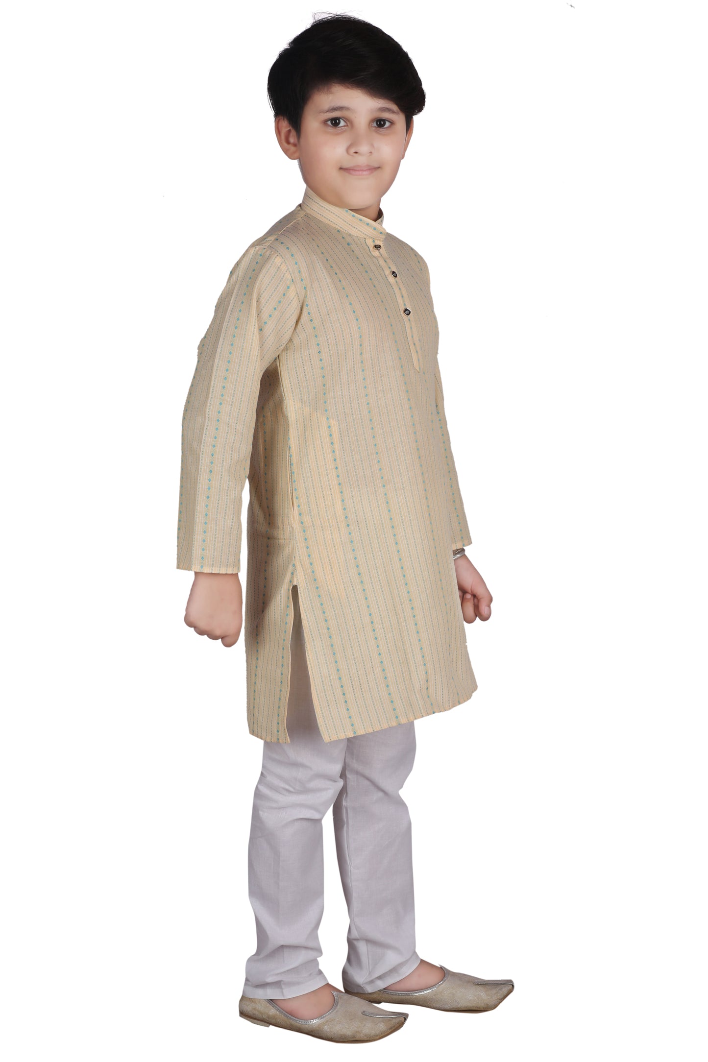 Pro Ethic Kids Boys Kurta Pajama Set Cotton beige s-145