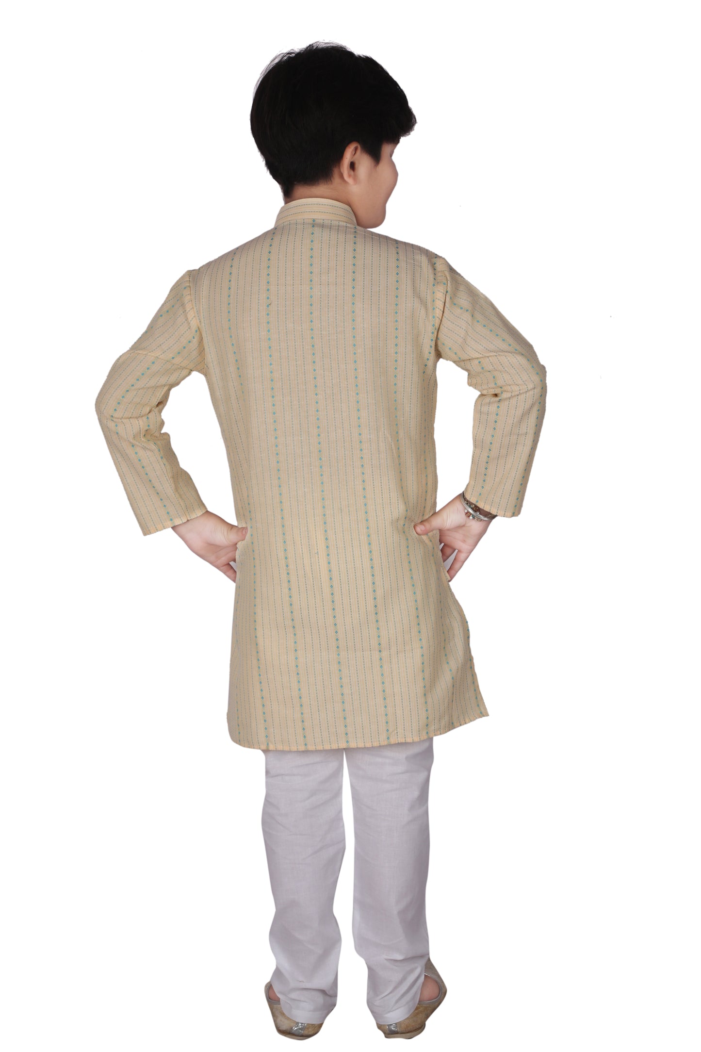 Pro Ethic Kids Boys Kurta Pajama Set Cotton beige s-145