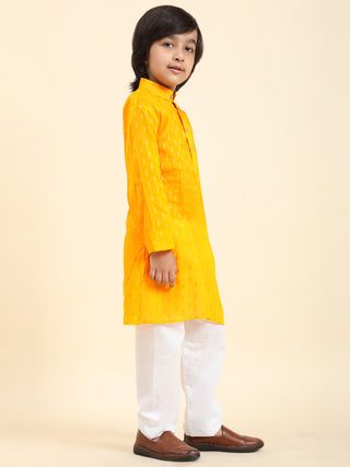 Pro-Ethic Style Developer Cotton Kurta Pajama For Kid's Boys Traditional dress Kurta Pajama set (S-234),Yellow