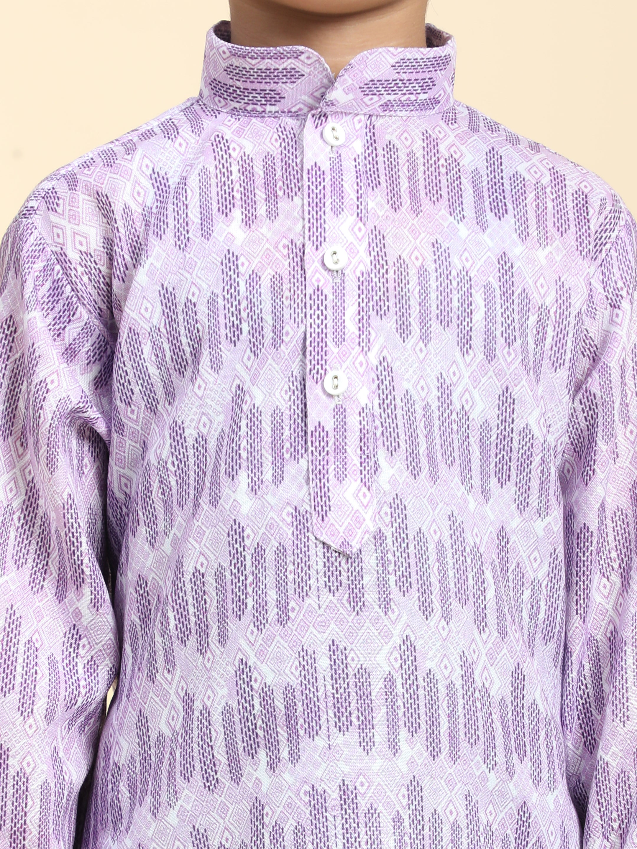 Pro-Ethic Style Developer Boys Cotton Kurta Pajama for Kid's Traditiona Dress for Boy's (Purple)