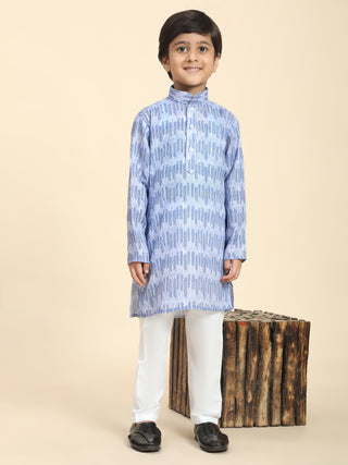 Pro-Ethic Style Developer Boys Cotton Kurta Pajama for Kid's Traditiona Dress for Boy's (Blue)