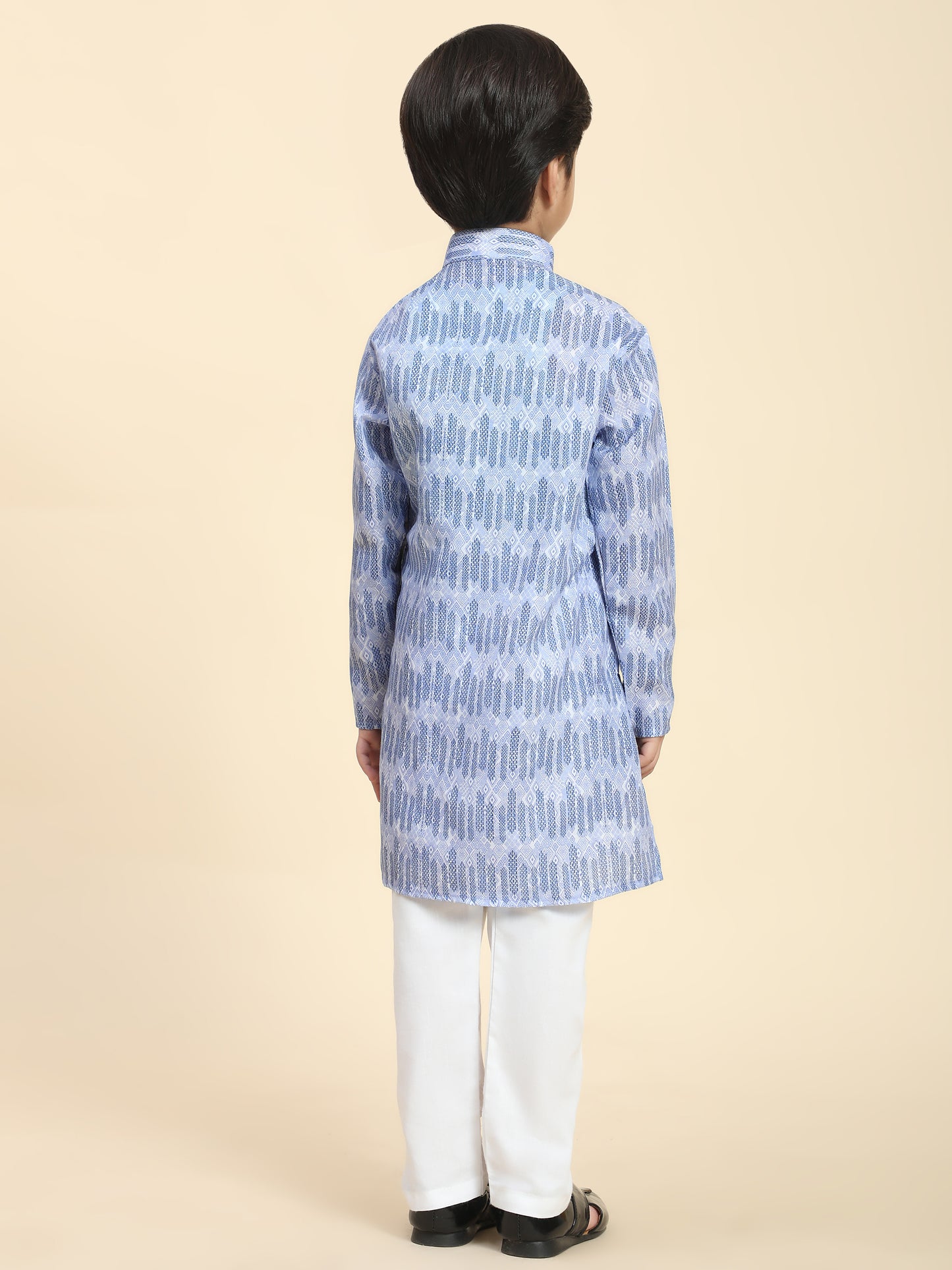 Pro-Ethic Style Developer Boys Cotton Kurta Pajama for Kid's Traditiona Dress for Boy's (Blue)