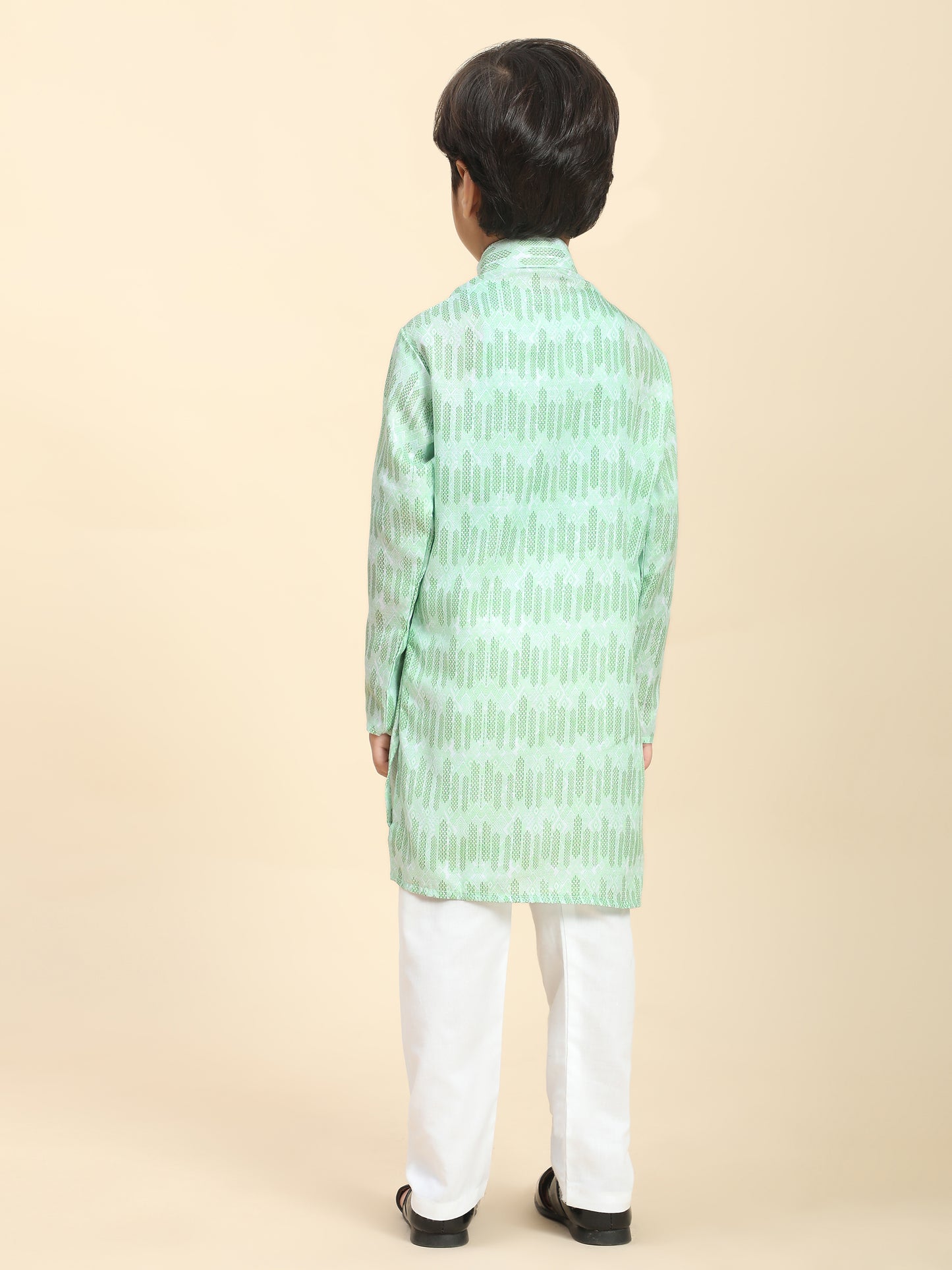 Pro-Ethic Style Developer Boys Cotton Kurta Pajama for Kid's Traditiona Dress for Boy's (Green)