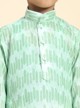 Pro-Ethic Style Developer Boys Cotton Kurta Pajama for Kid's Traditiona Dress for Boy's (Green)