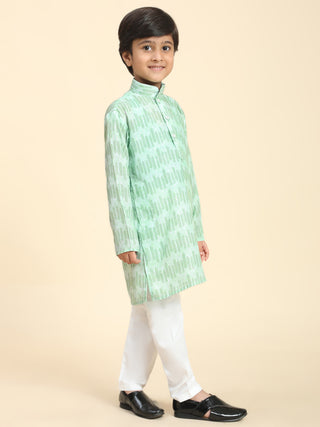 Pro-Ethic Style Developer Boys Cotton Kurta Pajama for Kid's Traditiona Dress for Boy's (Green)