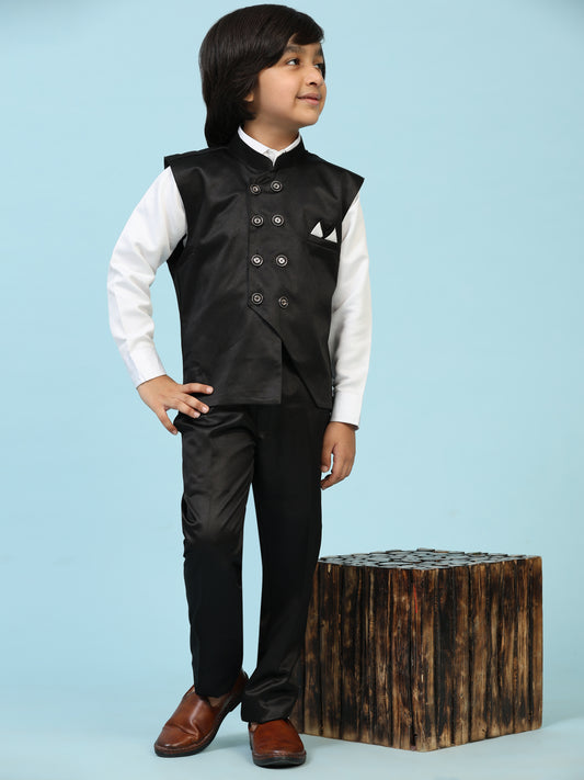 Pro-Ethic Style Developer Boy's 3 Piece Suit Set Cotton Plain Pattern