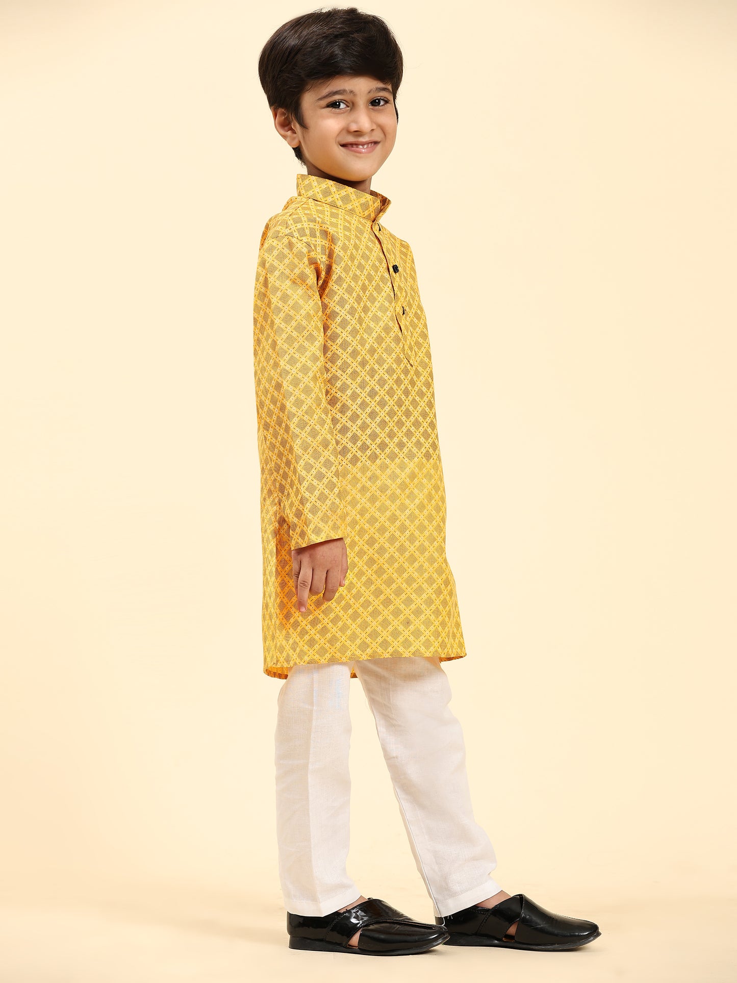 Pro-Ethic Style Developer Kids Kurta Pajama for Boys Pack of 1 (S-221) Yellow