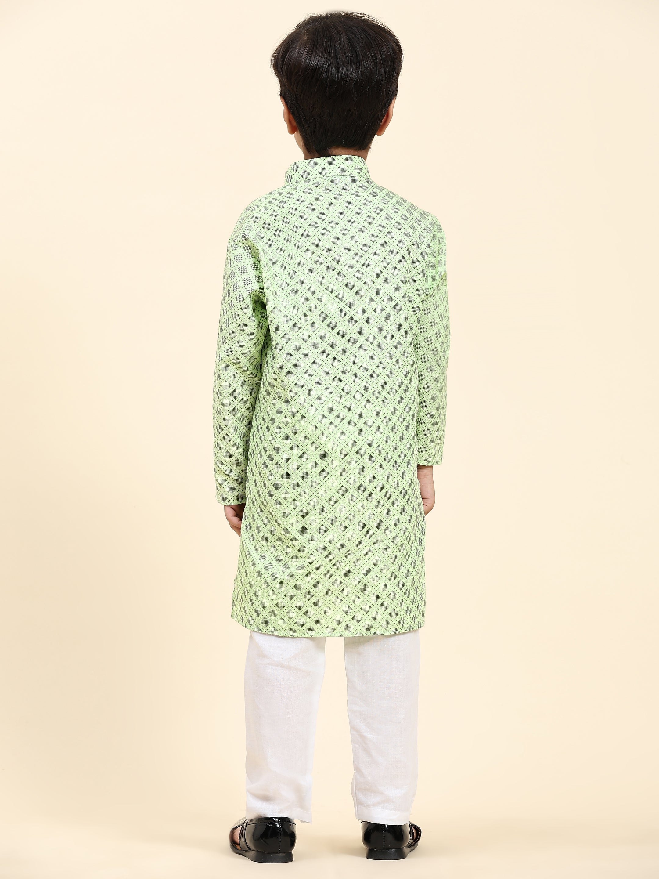 Pro-Ethic Style Developer Kids Kurta Pajama for Boys Pack of 1 (S-221) Green