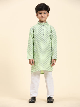 Pro-Ethic Style Developer Kids Kurta Pajama for Boys Pack of 1 (S-221) Green