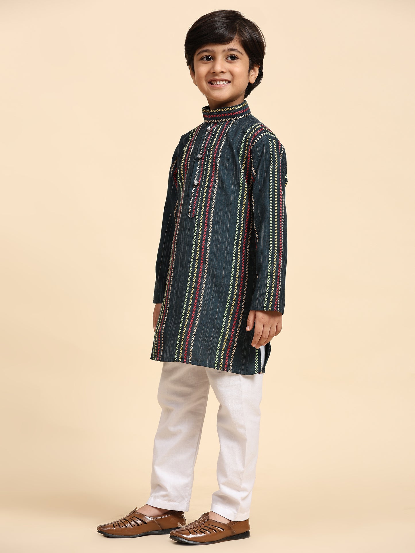 Pro-Ethic Style Developer Boys Cotton Kurta Pajama for Kid's Ethnic Wear | Cotton Kurta Pajama (S-228), Royal Blue