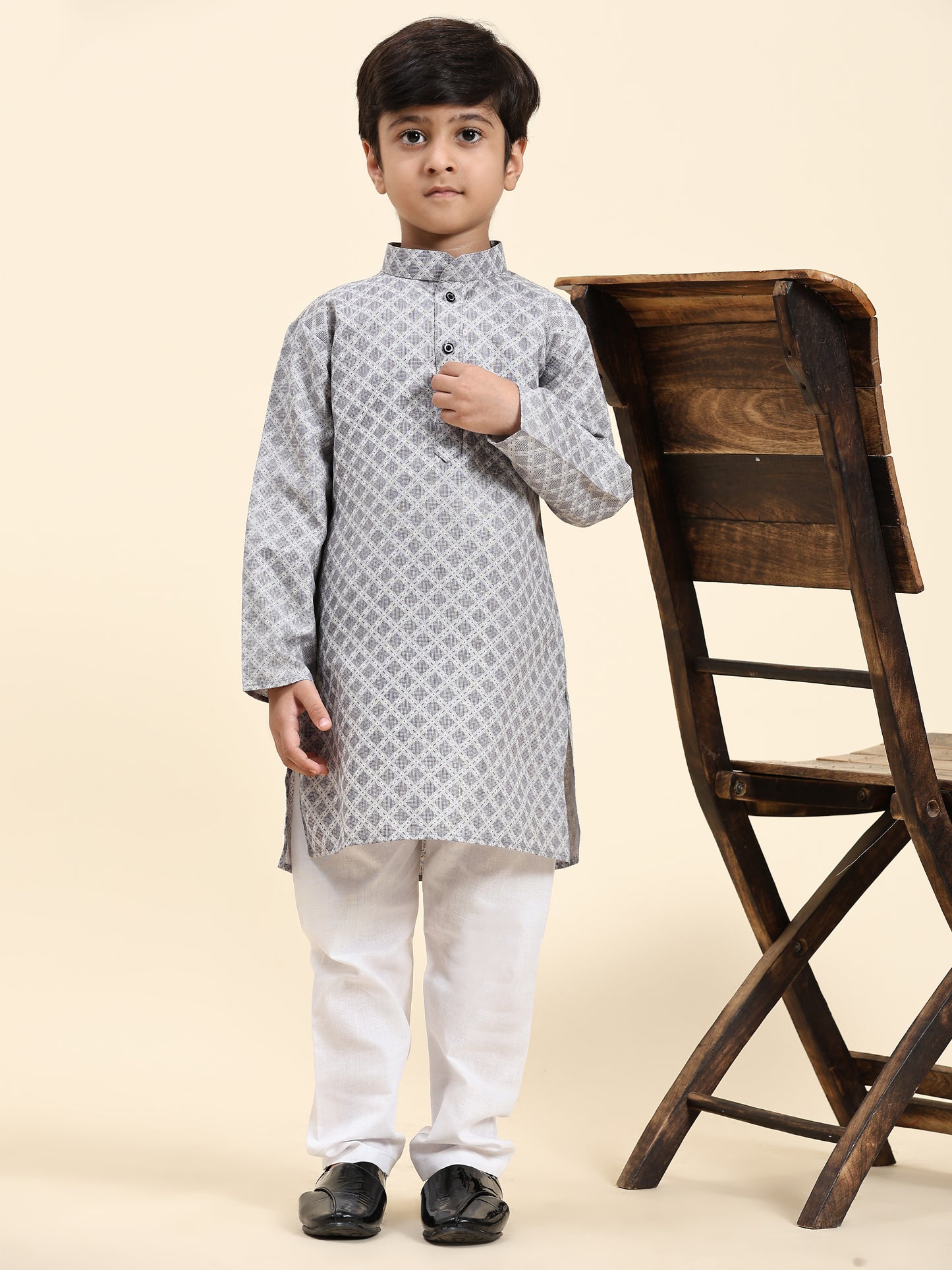 Pro-Ethic Style Developer Kids Kurta Pajama for Boys Pack of 1 (S-221) Blue