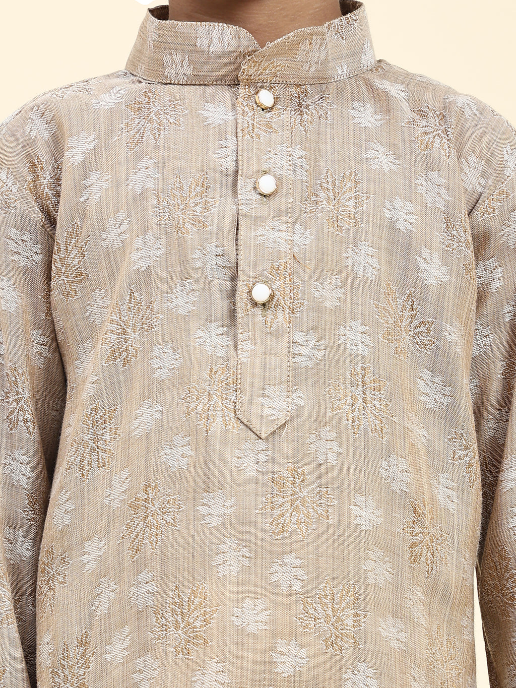 Pro-Ethic Style Developer Boys Cotton Kurta Pajama for Kid's| Traditional Dress for Wedding, Festival (S-218) Brown