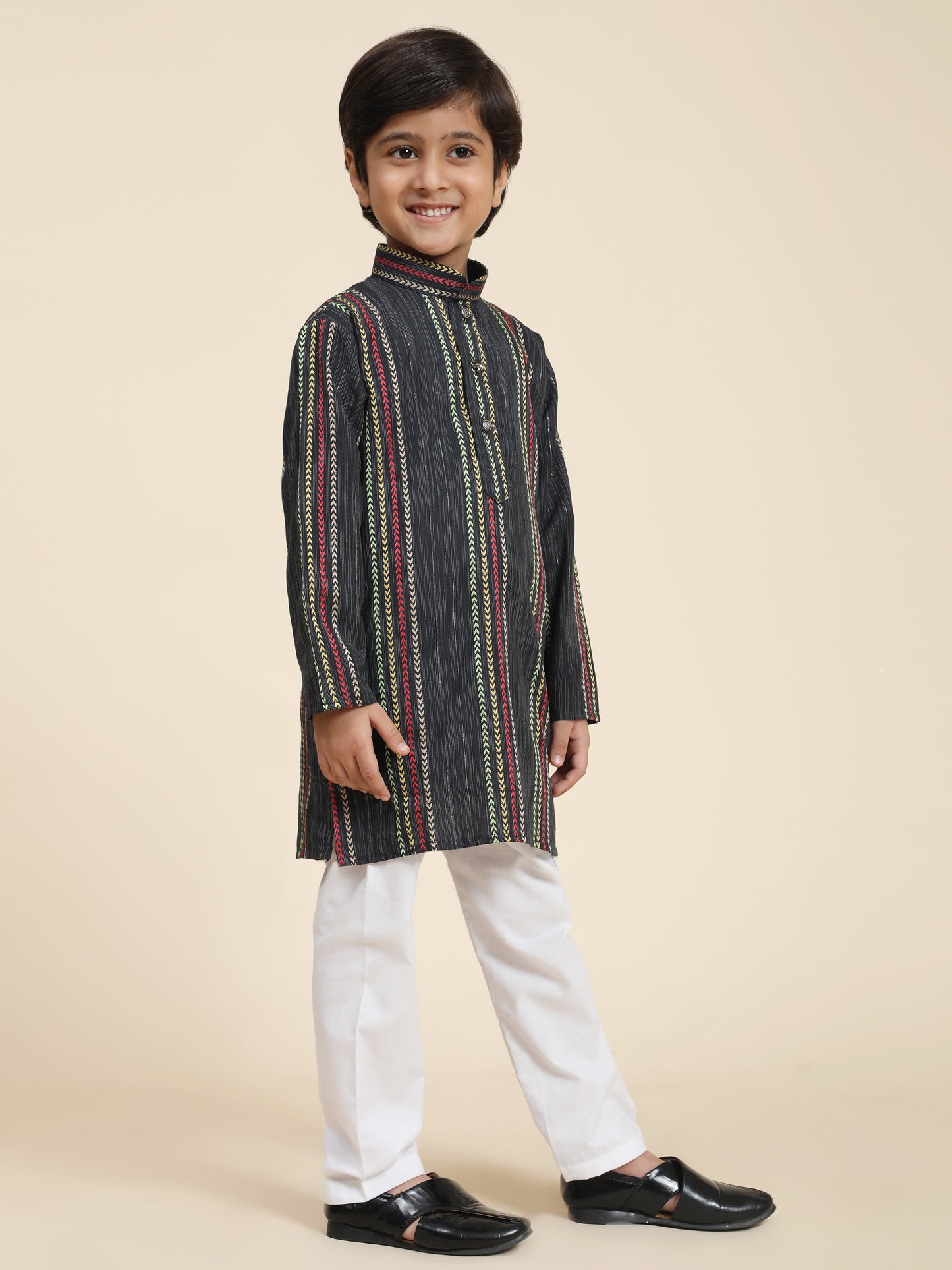 Pro-Ethic Style Developer Boys Cotton Kurta Pajama for Kid's Ethnic Wear | Cotton Kurta Pajama (S-228), Navy Blue