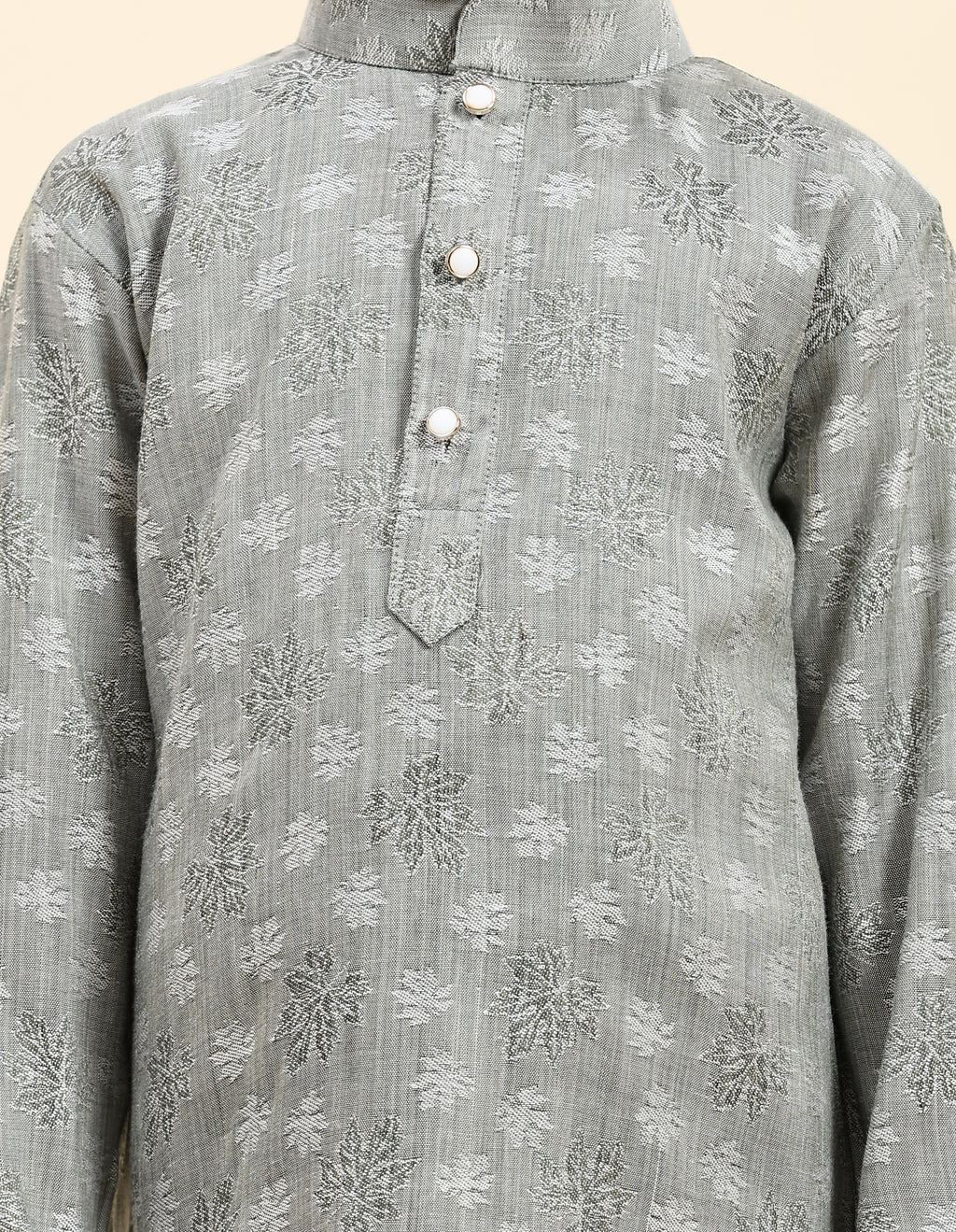 Pro-Ethic Style Developer Boys Cotton Kurta Pajama for Kid's| Traditional Dress for Wedding, Festival (S-218) Grey