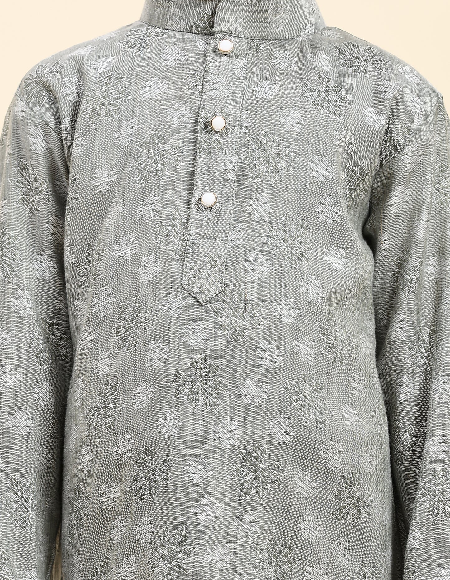 Pro-Ethic Style Developer Boys Cotton Kurta Pajama for Kid's| Traditional Dress for Wedding, Festival (S-218) Grey