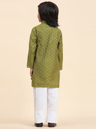 Pro-Ethic Style Developer Boys Cotton Kurta Pajama for Kid's Ethnic Wear (S-244) Green