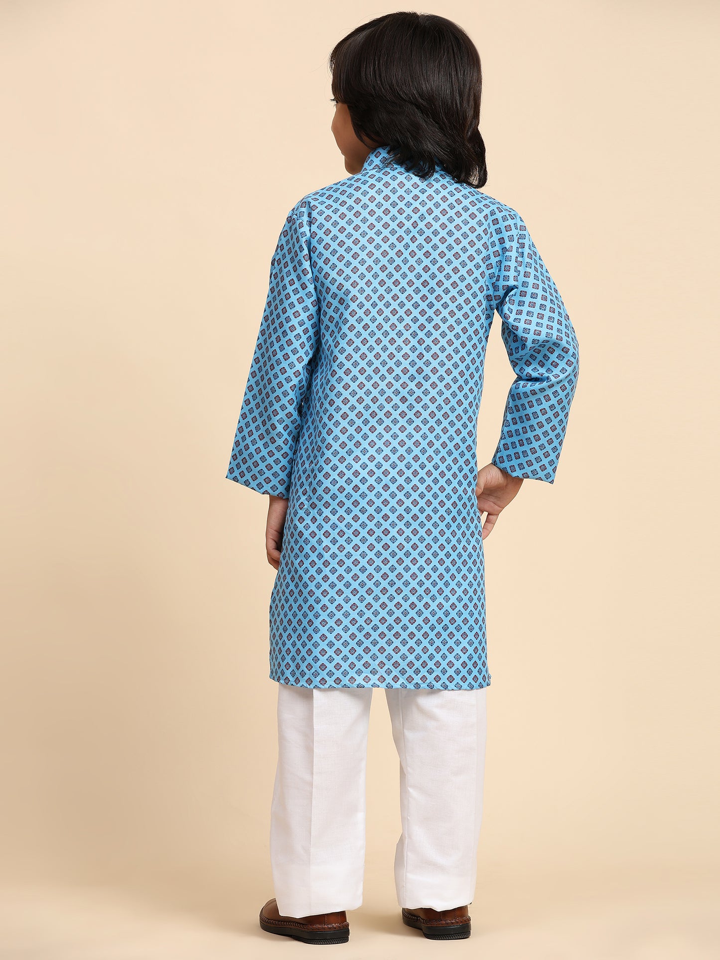 Pro-Ethic Style Developer Boys Cotton Kurta Pajama for Kid's Ethnic Wear | Cotton Kurta Pajama (S-239), Blue