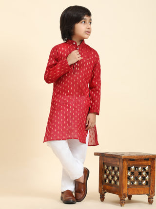 Pro-Ethic Style Developer Cotton Kurta Pajama For Kid's Boys Traditional dress Kurta Pajama set (S-234),Maroon