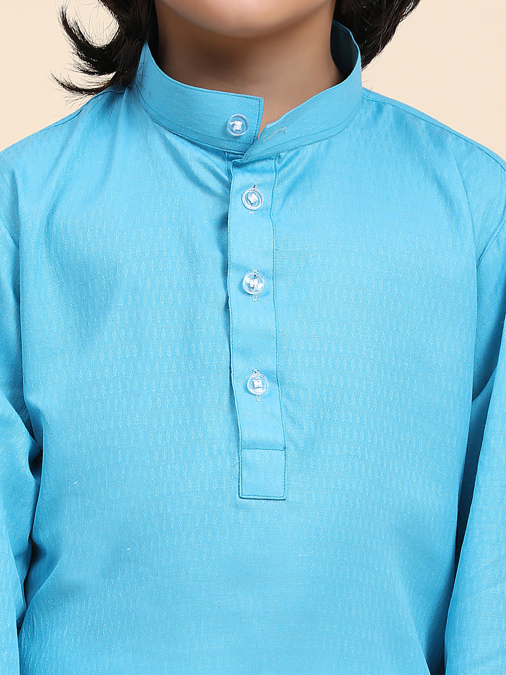 Pro-Ethic Style Developer Firozi Boy's Cotton Self Design Kurta Pyjama for Kids Ethnic Wear (S-241)