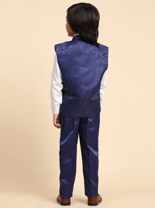 Pro-Ethic Style Developer Boy's 3 Piece Suit Set Cotton Stylish Pattern (T-135) Royal Blue