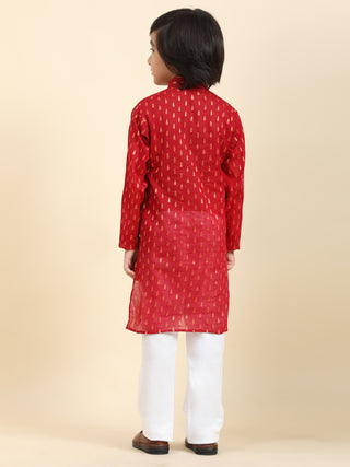 Pro-Ethic Style Developer Cotton Kurta Pajama For Kid's Boys Traditional dress Kurta Pajama set (S-234),Maroon