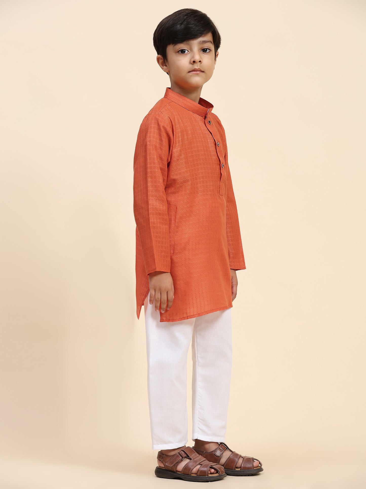 Pro-Ethic Style Developer Boys Cotton Kurta Pajama for Kid's (S-246) Darkgreen