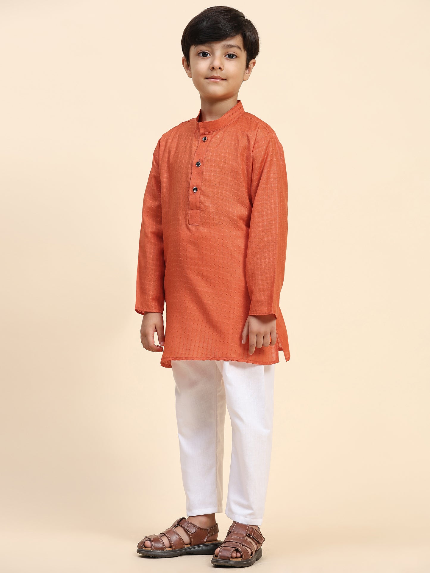 Pro-Ethic Style Developer Boys Cotton Kurta Pajama for Kid's (S-246) Darkgreen