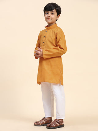 Pro-Ethic Style Developer Boys Cotton Kurta Pajama for Kid's (S-246) Orange