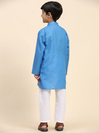Pro-Ethic Style Developer Boys Cotton Kurta Pajama for Kid's (S-246) Sky Blue