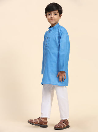 Pro-Ethic Style Developer Boys Cotton Kurta Pajama for Kid's (S-246) Sky Blue