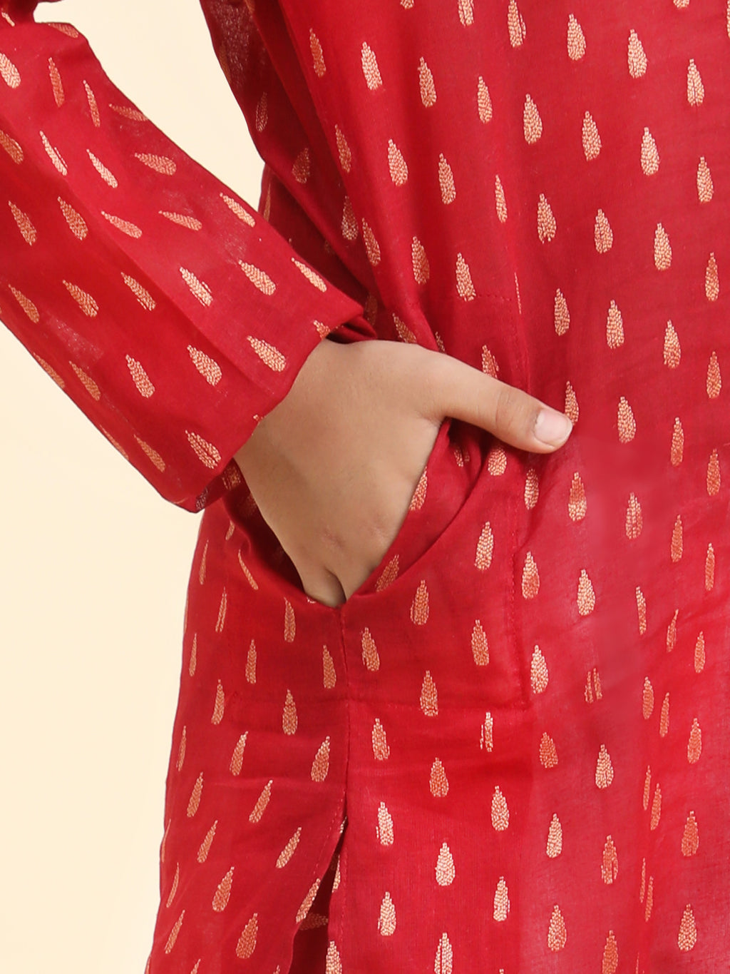 Pro-Ethic Style Developer Cotton Kurta Pajama For Kid's Boys Traditional dress Kurta Pajama set (S-234),Maroon