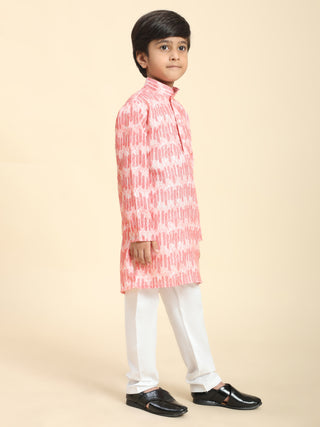 Pro-Ethic Style Developer Boys Cotton Kurta Pajama for Kid's Traditiona Dress for Boy's (Pink)