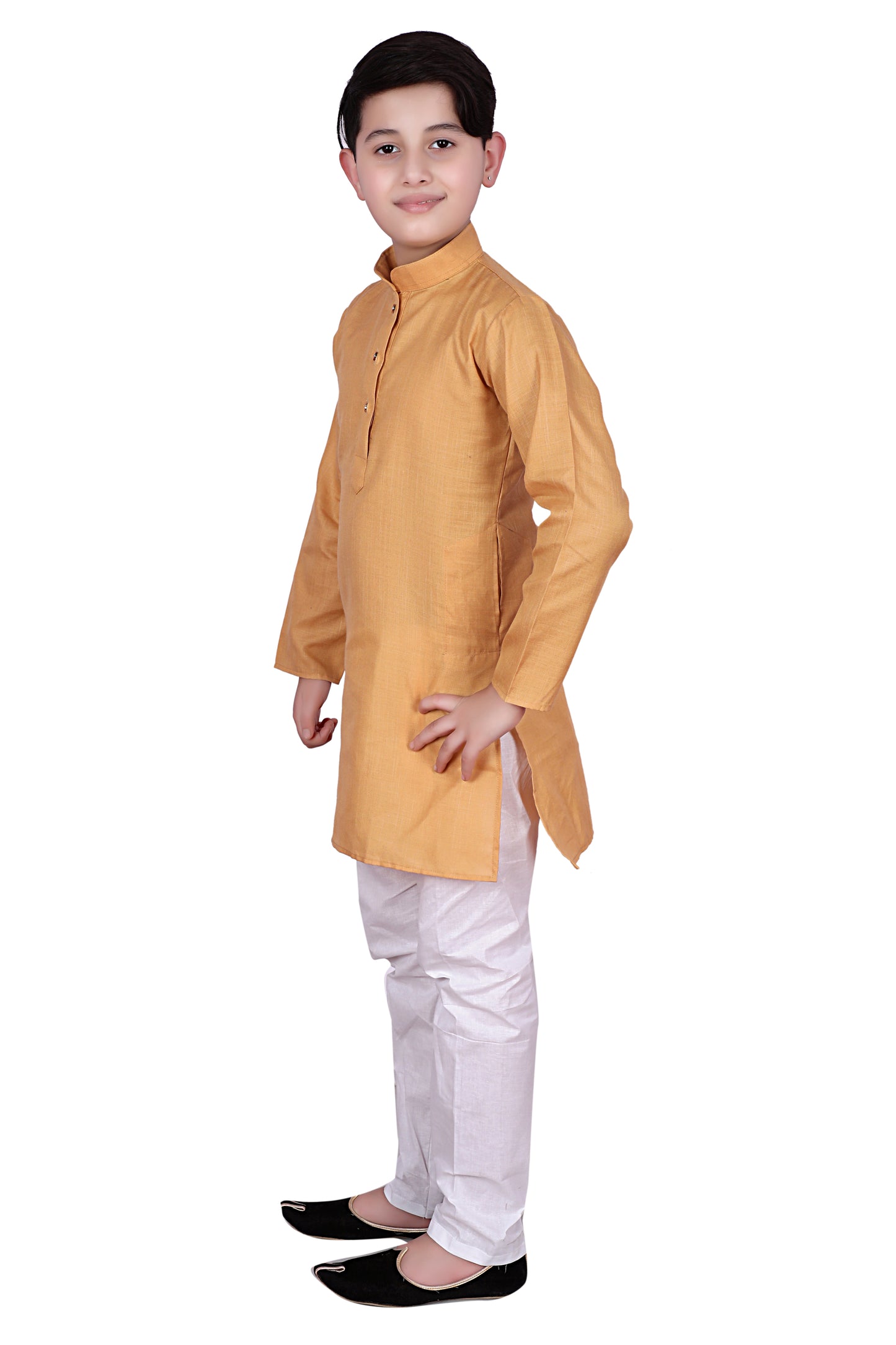 Pro Ethic Kurta Pajama For Boys - Kids Ethnic Wear - Cotton Beige #S-122