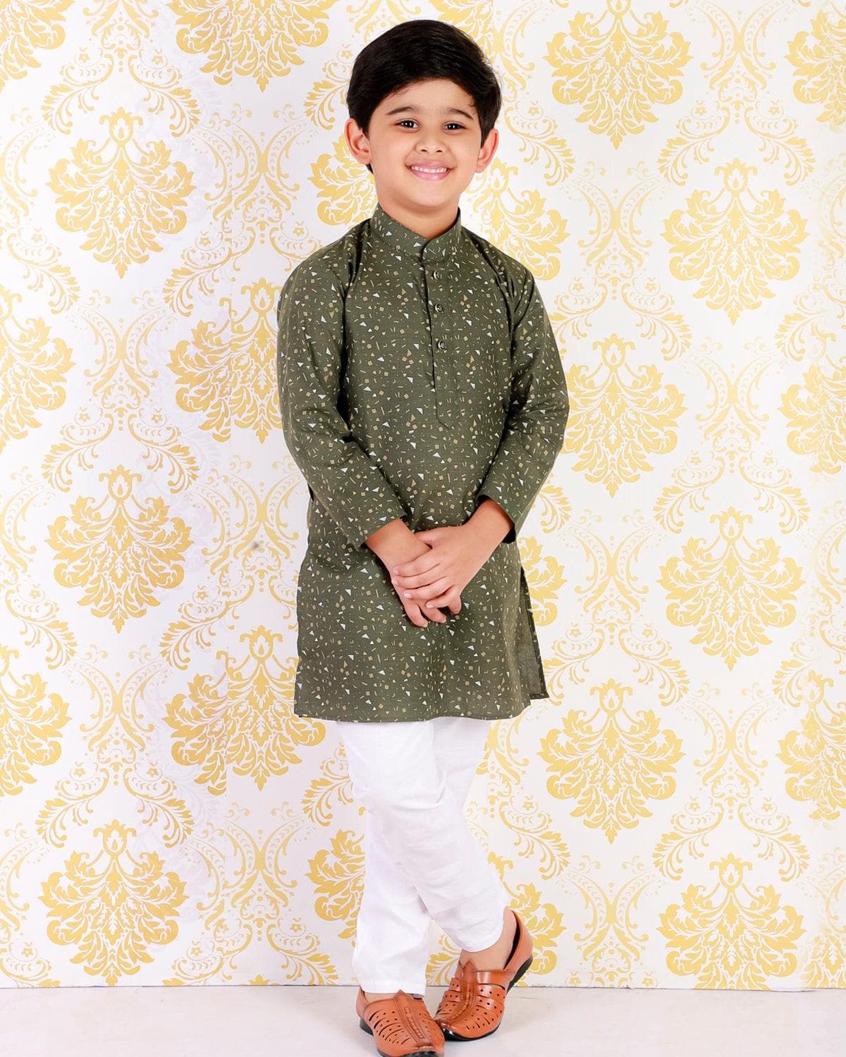 Pro Ethic Printed Kurta Pajama Sets for Kids and Boys #S-120