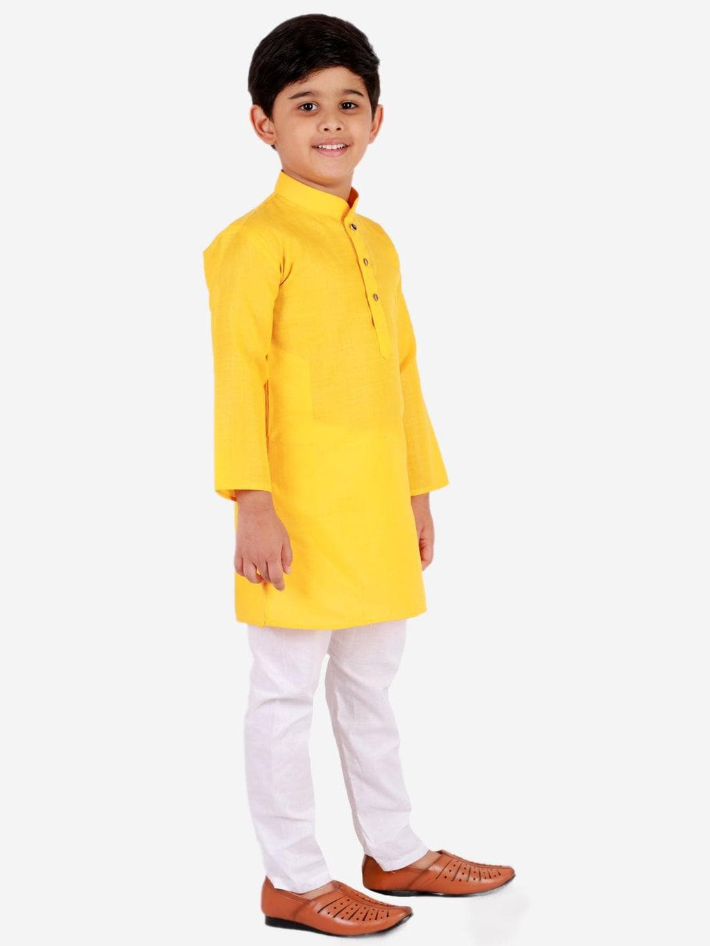 Pro Ethic Ethnic Wear Cotton Self Design Kurta Pajama Set for Kids and Boys #S-122