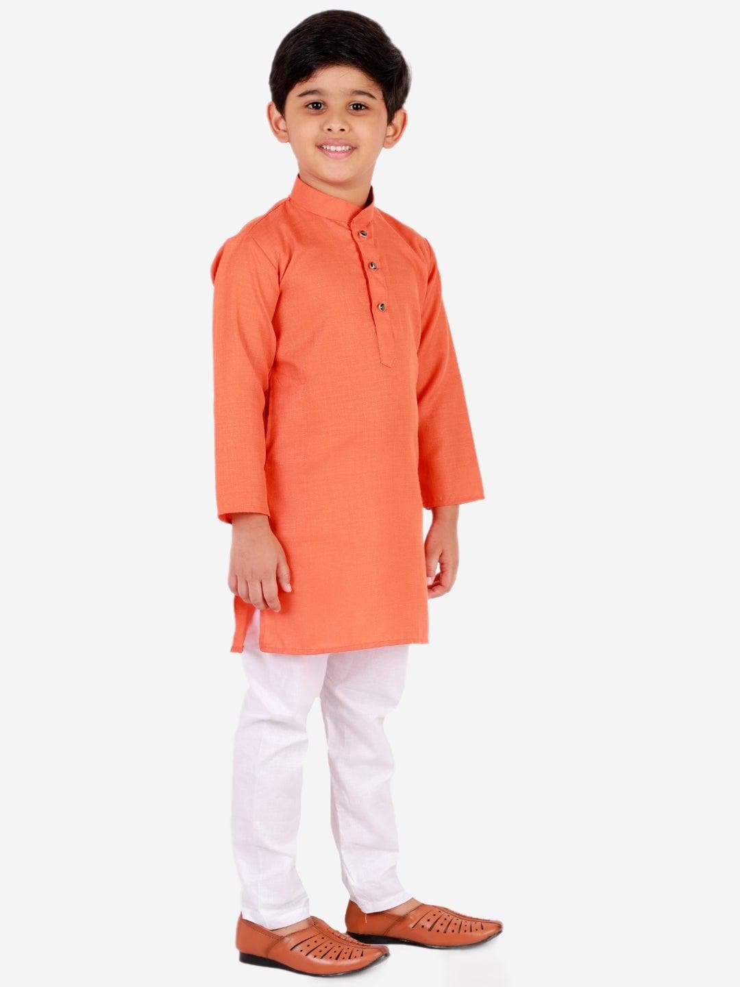 Pro Ethic Ethnic Wear Cotton Self Design Kurta Pajama Set for Kids and Boys #S-122