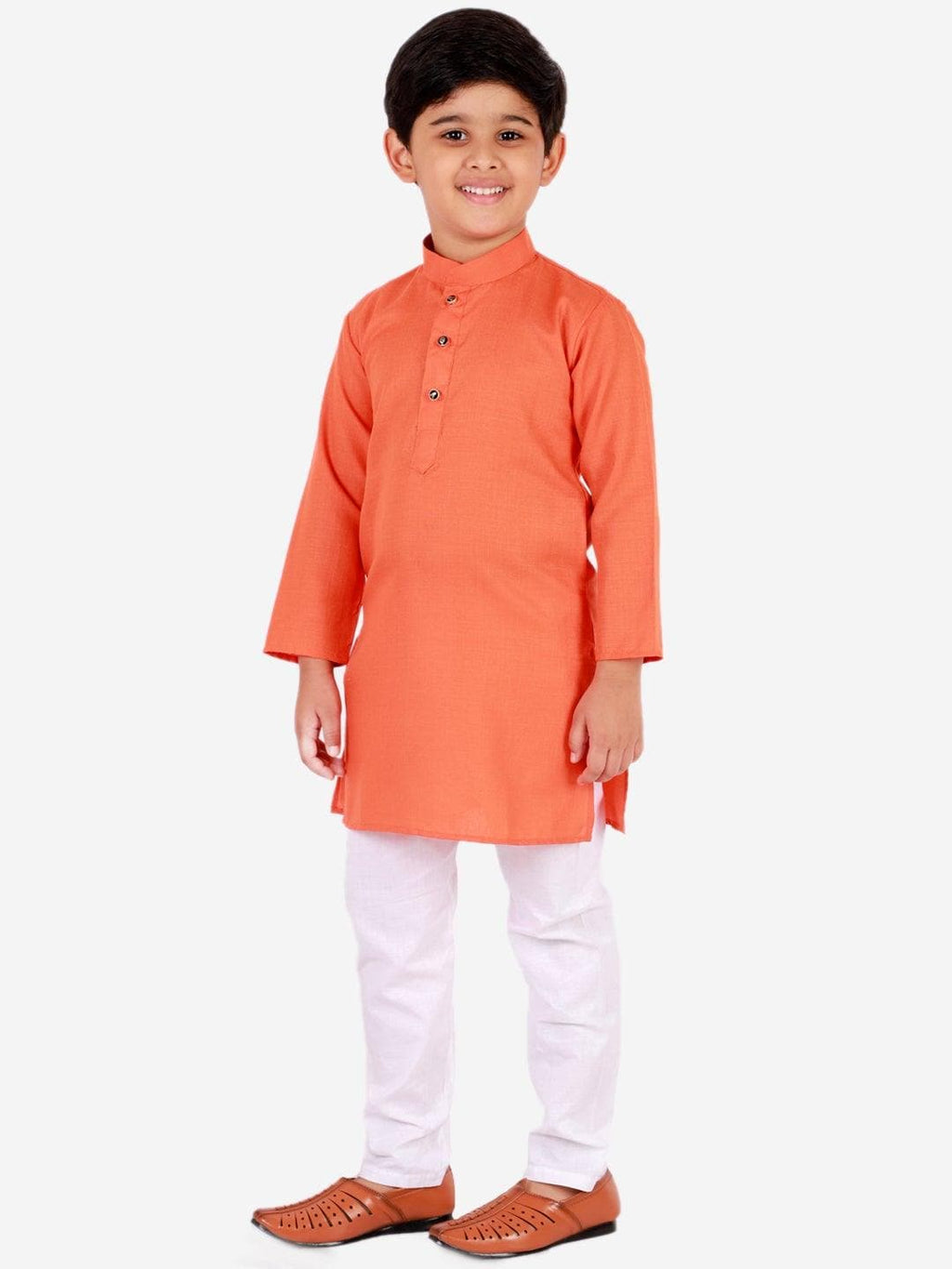 Pro Ethic Ethnic Wear Cotton Self Design Kurta Pajama Set for Kids and Boys #S-122