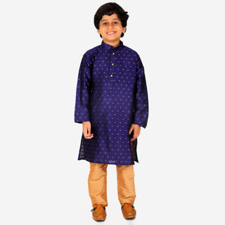 Pro Ethic Kurta Pajama For Boys 1 To 16 Years | Silk | Traditional Ethnic Wear | Navy Blue (S-194)