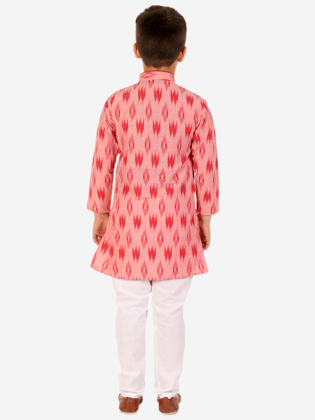 Pro Ethic Cotton Kurta Pajama For Boys Red Printed S-154