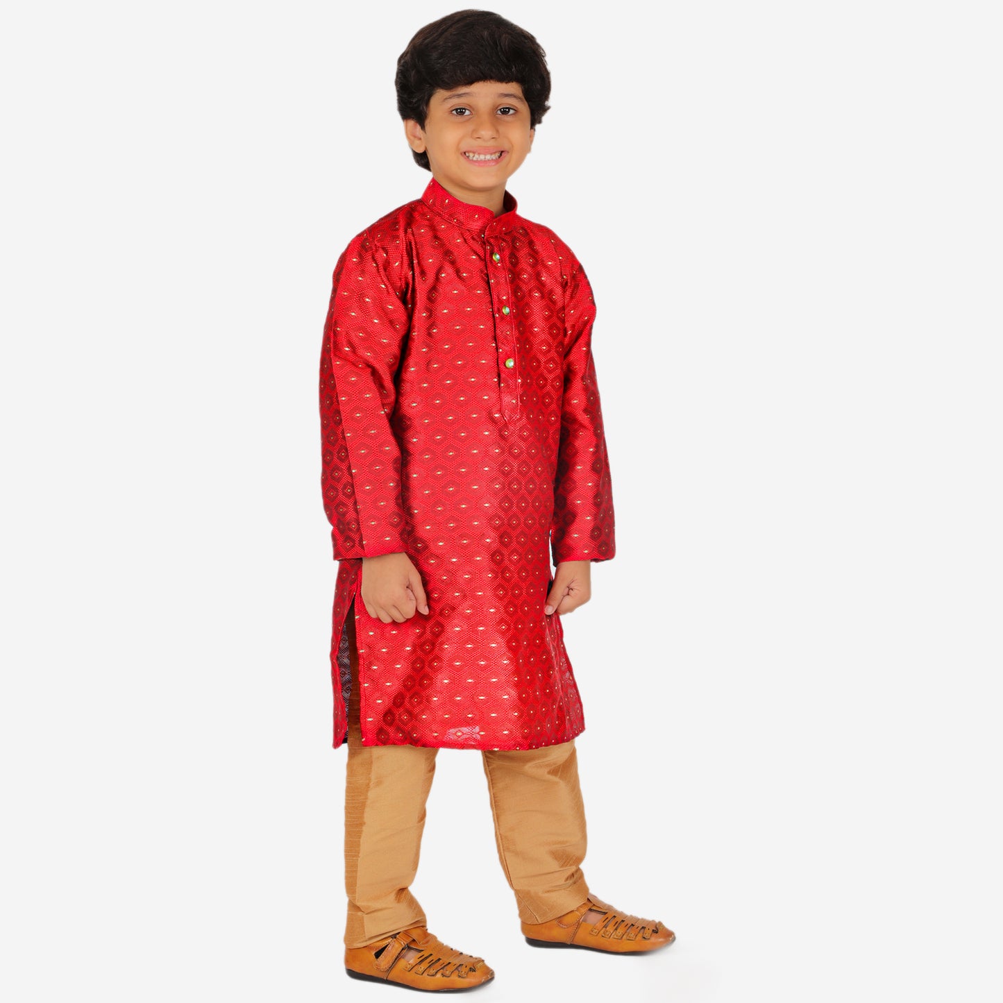 Pro Ethic Kurta Pajama For Boys 1 To 16 Years | Silk | Traditional Ethnic Wear | Maroon (S-194)