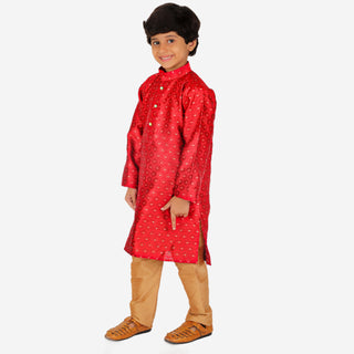 Pro Ethic Kurta Pajama For Boys 1 To 16 Years | Silk | Traditional Ethnic Wear | Maroon (S-194)