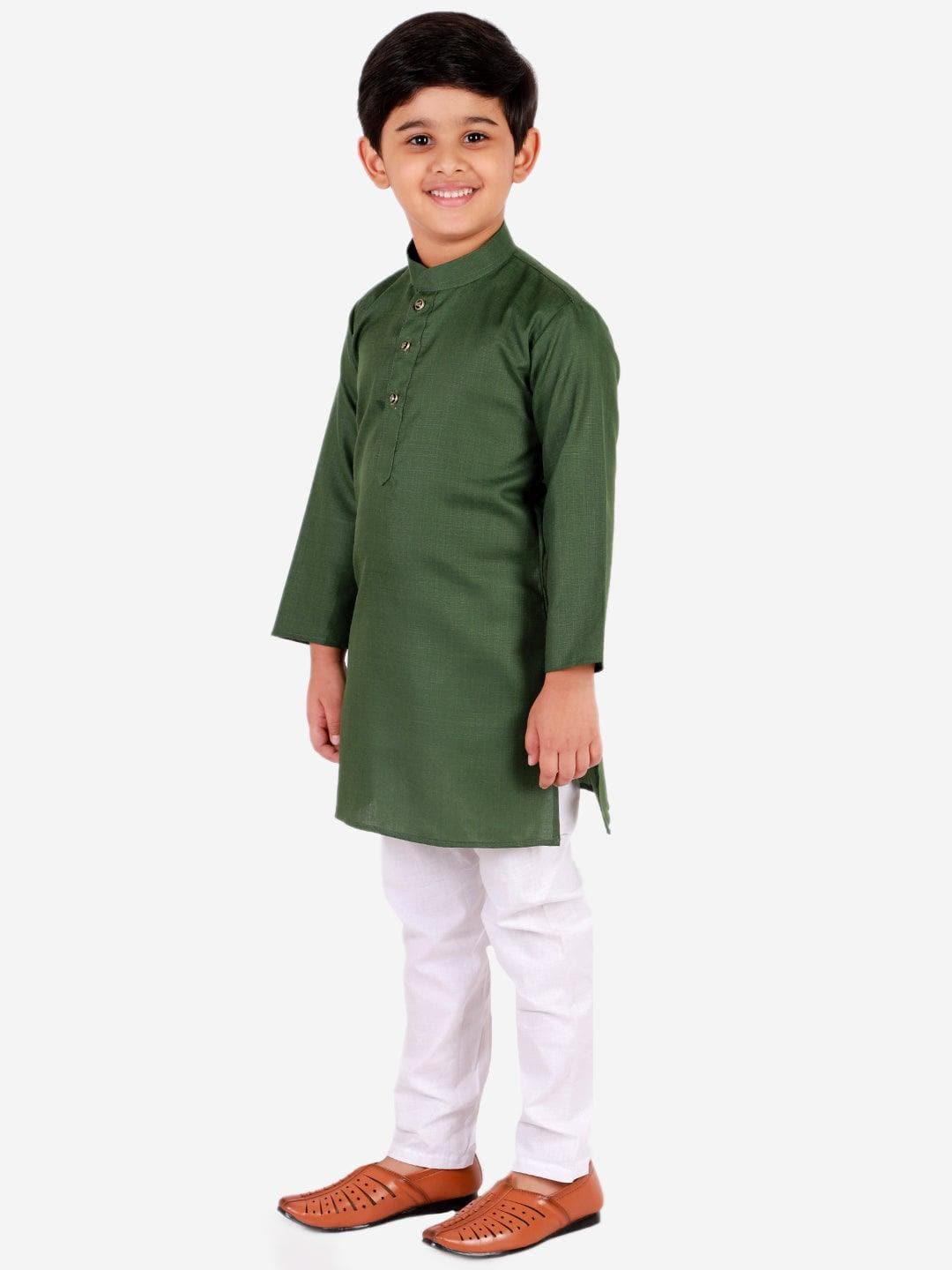 Pro Ethic Ethnic Wear Cotton Self Design Kurta Pajama Set for Kids and Boys #S-122