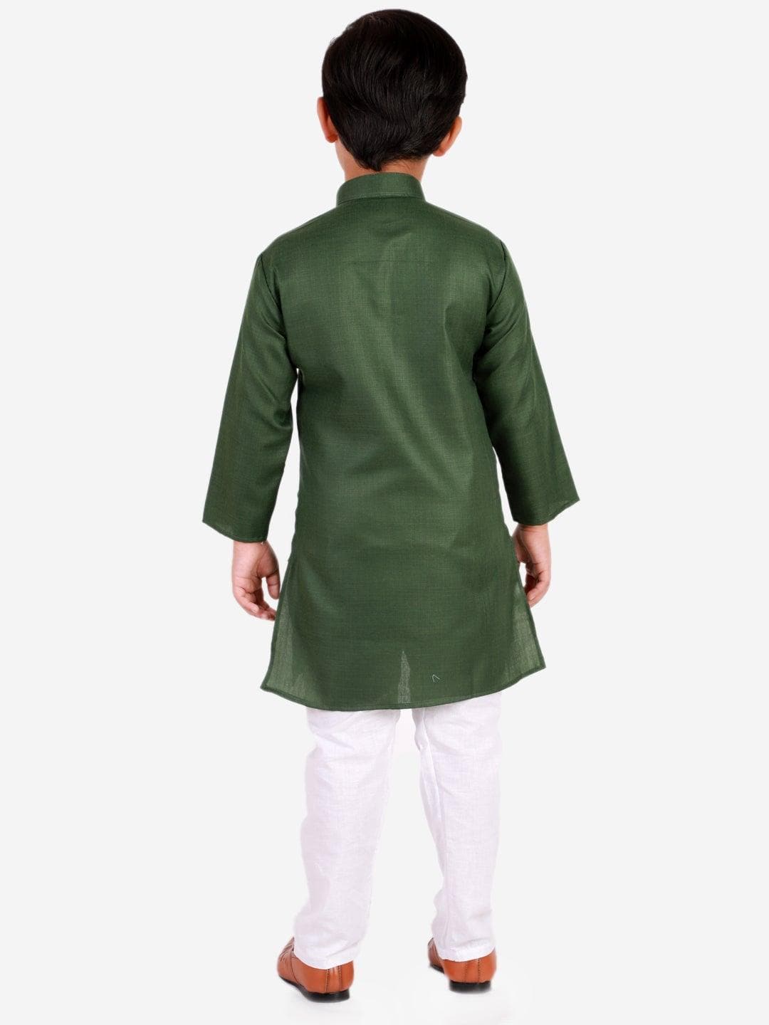 Pro Ethic Ethnic Wear Cotton Self Design Kurta Pajama Set for Kids and Boys #S-122