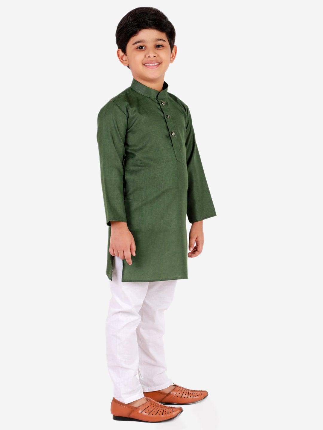 Pro Ethic Ethnic Wear Cotton Self Design Kurta Pajama Set for Kids and Boys #S-122