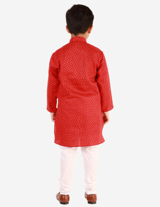 kids kurta pajama for boys 1 to 16 years Red